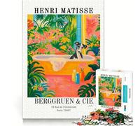 Rompecabezas de 1000 Piezas con diseño de Perro en la bañera de Henri Matisse para Adultos Diseño Resistente a la decoloración Ideal para el hogar Navidad (38x52cm)