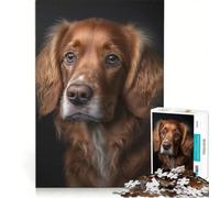 Rompecabezas de 1000 Piezas con diseño de Perro IA generativa Juegos Familiares Regalo de cumpleaños con póster a Juego y Hoja de Preguntas y respuestas 50x75cm
