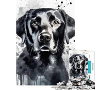 Rompecabezas de 1000 Piezas con diseño de Perro Salchicha Pintado con Acuarelas Difícil y desafiante Juego Educativo de análisis y lógica Apto para Mayores de 14 años 50x75cm