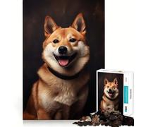 Rompecabezas de 1000 Piezas con diseño de Perro Shiba Inu para Adolescentes Juego Inteligente para fomentar la convivencia y Crear una Obra de Arte 38x52cm