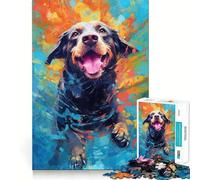 Rompecabezas de 1000 Piezas con diseño de Perro Submarino para Adolescentes Juego Divertido con Encaje, Huecos Actividad Nocturna Familiar (38x26cm)