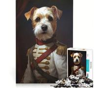 Rompecabezas de 1000 Piezas con diseño de Perro Terrier Colonial, Juego Familiar, Montaje de Patrones, con Piezas de Formas aleatorias Que encajan Perfectamente 38x52cm