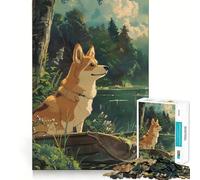 Rompecabezas de 1000 Piezas con diseño de Perro Tranquilo en el Bosque,Ideal para Adolescentes Juego Divertido y fácil de Recordar Encaja Perfectamente sin Dejar Huecos Actividad Nocturna Familiar