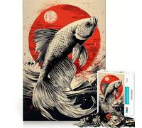 Rompecabezas de 1000 Piezas con diseño de pez Betta,Juego Inteligente,desafío Divertido,Juego Lento,diversión,Regalo de cumpleaños (50x75cm)