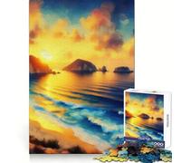 Rompecabezas de 1000 Piezas con diseño de Pintura Playera para adolescentesPiensa Que el Tiempo de Entrenamiento está Bien empleadoBordes definidosRegalo Festivo (50x75cm)