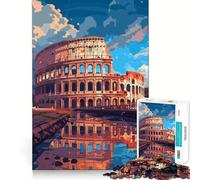 Rompecabezas de 1000 Piezas con diseño de Pixel Art del Coliseo de Roma para Adolescentes Mejora la Memoria, facilita el Escape y CREA Patrones de ensamblaje para una cálida Sorpresa (50x75cm)