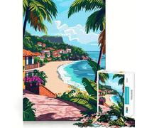 Rompecabezas de 1000 Piezas con diseño de Playa y Costa de Tailandia para Adolescentes Juguete para ejercitar la Mente, Ideal para Relajarse y Disfrutar del Arte Regalo Original 38x52cm