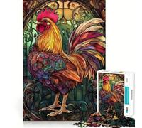 Rompecabezas de 1000 Piezas con diseño de Pollo,Bordes impecables,Divertido Rompecabezas,Regalo para Relajarse,Juego de cumpleaños (38x26cm)