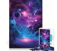 Rompecabezas de 1000 Piezas con diseño de póster de Vector Space para Adultos Juego Divertido y fácil de armar Ideal para Disfrutar en Familia (38x52cm)