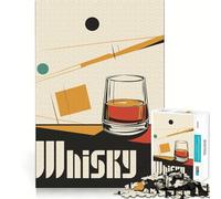 Rompecabezas de 1000 Piezas con diseño de póster de Whisky Original para Adolescentes Juguete de Habilidad para un Momento de Tranquilidad Corte preciso Regalo increíble (38x52cm)