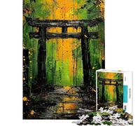 Rompecabezas de 1000 Piezas con diseño de Puerta Torii y Veneno Verde para Adolescentes Ideal para la diversión Familiar la interacción Entre Padres e Hijos y como Regalo para cumpleaños y Navidad
