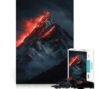 Rompecabezas de 1000 Piezas con diseño de Puesta de Sol en la montaña Nevada para Adolescentes Juguete para desarrollar la lógica, Relajante y Divertido Corte preciso Regalo artístico (38x52cm)
