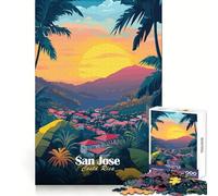 Rompecabezas de 1000 Piezas con diseño de Puesta de Sol en San José, Costa Rica, para Adultos y Adolescentes Recuerda armar despacio y Disfrutar de un Corte preciso Arte Coleccionable (50x75cm)