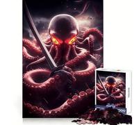 Rompecabezas de 1000 Piezas con diseño de Pulpo samurái para Adultos, Juguete para ejercitar la Mente, Ideal para Jugar en Interiores Pieza de Arte de Corte preciso (50x75cm)