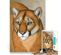 Rompecabezas de 1000 Piezas con diseño de Puma para Adolescentes Juguete Inteligente y Divertido, con Corte nítido y Coleccionable (50x75cm)