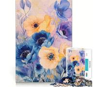 Rompecabezas de 1000 Piezas con diseño de Ramo Floral en Acuarela para Adultos Diversión para ejercitar la Mente Piezas sin Rebabas y de Corte Limpio Actividad Ideal para Compartir en Familia