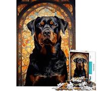 Rompecabezas de 1000 Piezas con diseño de Rottweiler un Reto Educativo Divertido y Original para Decorar la Pared Ideal para niños a Partir de 14 años (50x75cm)