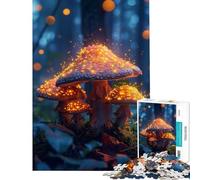 Rompecabezas de 1000 Piezas con diseño de Setas mágicas Juegos relajantes y adictivos para Cultivar la Paciencia Regalos Ideales para Parejas (tamaño 38x52cm)