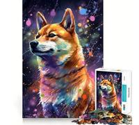 Rompecabezas de 1000 Piezas con diseño de Shiba Inu para Adultos Regalo Ideal para ejercitar la Mente y Relajarse Un Regalo Memorable 50x75cm