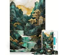 Rompecabezas de 1000 Piezas con diseño de Templo en acantilado Junto al mar para Adolescentes Ideal para estimular la Memoria, para el hogar y para armar Un Regalo Encantador (38x26cm)