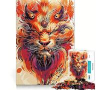 Rompecabezas de 1000 Piezas con diseño de Tigre en Paleta de Colores para Adolescentes Juguete para desarrollar la lógica y la Capacidad de Entretenimiento Corte preciso 50x75cm