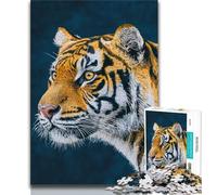 Rompecabezas de 1000 Piezas con diseño de Tigre para Adultos, Ideal para Jugar en Familia, Regalo de cumpleaños, Arte de Pared, 50x75cm