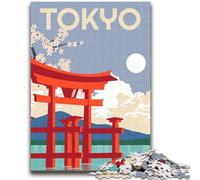 Rompecabezas de 1000 Piezas con diseño de Tokio, Japón, Ideal para Adolescentes, Juego Familiar antiestrés, Regalo desafiante para Amigos y Familiares (2000 Piezas, 70x100cm)