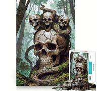 Rompecabezas de 1000 Piezas con diseño de trillizos de Calaveras del Bosque para Adultos Juego de Ejercicios y Pensamiento Ajuste Espacios Actividad para Fortalecer los Lazos Familiares
