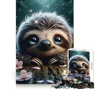 Rompecabezas de 1000 Piezas con diseño de un Perezoso Sonriente y Feliz, Ideal para Adolescentes, para el Bienestar Cerebral, una Actividad Relajante y un Regalo Encantador (38x26cm)