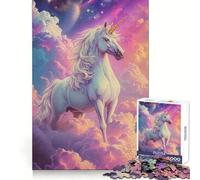 Rompecabezas de 1000 Piezas con diseño de Unicornio bebé, Ideal para Adultos, ejercita la Memoria, Proporciona un pasatiempo Tranquilo y seguroRegalo Cualquier ocasión (38x52cm)