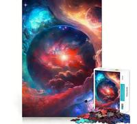 Rompecabezas de 1000 Piezas con diseño de Universo Vibrante Juguete Que desafía la Mente Troquelado de Alta precisión Un Reto Divertido para Pasar el Tiempo (38x26cm)