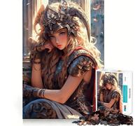 Rompecabezas de 1000 Piezas con diseño de Valkiria,Corte preciso,Juguete para desarrollar la Capacidad cognitiva,Juego Relajante para el Tiempo de Juego,Regalo de cumpleaños (38x52cm)