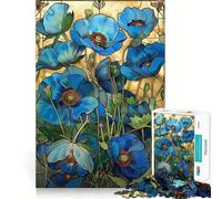 Rompecabezas de 1000 Piezas con diseño de vidrieras,articulaciones afiladas,Juego de lógica,Juego de Entretenimiento,Regalo Divertido de Navidad (38x52cm)