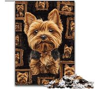 Rompecabezas de 1000 Piezas con diseño de Yorkshire Terrier para Adolescentes, Ideal para Pasar el rato en casa, cumpleaños, decoración de Pared para Mayores de 14 años (26x38cm)