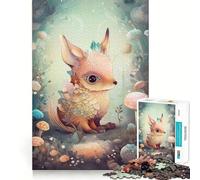 Rompecabezas de 1000 Piezas con diseño de Zorro soñador y caprichoso para Adolescentes Diversión precisión y Facilidad de Corte Actividad Relajante para desconectar (38x26cm)