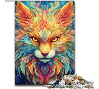 Rompecabezas de 1000 Piezas con diseño de Zorros Coloridos para Adultos y Adolescentes Juego desafiante y Educativo para Toda la Familia, Ideal para cumpleaños y Navidad (26x38cm)