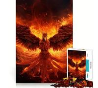 Rompecabezas de 1000 Piezas con diseño del Ave fénix mística para Adultos Juego de ingenio para relajar la Mente Bordes Afilados Regalo Premium (38x52cm)