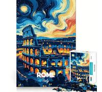Rompecabezas de 1000 Piezas con diseño del Coliseo de Roma Italia de Noche Ideal para Adolescentes Juguete Intelectual para Relajarse y ejercitar la Mente Corte
