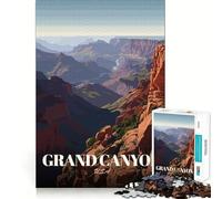 Rompecabezas de 1000 Piezas con diseño del Gran Cañón de EE UU,póster de Viaje,Ideal para divertirse resolviendo Problemas Juguete rato de Tranquilidad Decoración navideña Regalo