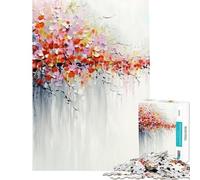 Rompecabezas de 1000 Piezas con diseño Floral Abstracto Juegos educativos Juegos desafiantes Juguetes Regalos para Mujeres Hombres y Actividades Familiares tamaño 38x52cm