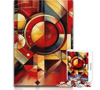 Rompecabezas de 1000 Piezas con diseño geométrico Vibrante para Adultos Juego de Habilidad Educativo Interactivo Una Gran Idea de Regalo significativa Tamaño 38x26cm