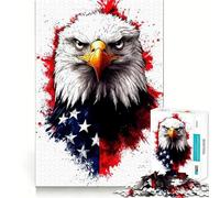 Rompecabezas de 1000 Piezas con diseño patriótico del Águila Americana para Adolescentes Estimula la Mente Divertido Cierre Seguro Sin Piezas Sueltas Una Forma entretenida de Pasar el Tiempo Libre