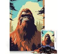Rompecabezas de 1000 Piezas con diseño Vectorial Simple de Bigfoot para Adolescentes, Ideal para ejercitar la Mente, Relajarse o como Regalo de cumpleaños (50x75cm)