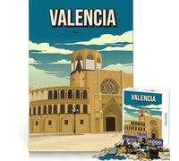 Rompecabezas de 1000 Piezas con el Horizonte de Valencia Ideal para Adolescentes Que estimula la destreza Mental y Proporciona una Experiencia Divertida y Relajante Regalar en Vacaciones