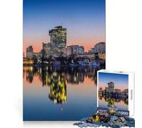 Rompecabezas de 1000 Piezas con el Horizonte de Viena al Atardecer para Adolescentes Ideal para Practicar el razonamiento, Relajarse y divertirse Bordes (38x52cm)