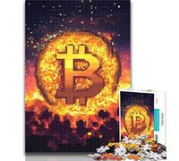 Rompecabezas de 1000 Piezas con el Logotipo de Bitcoin para Adultos, 1000 Piezas, Juego desafiante para Todos, para Mujeres, Regalos para Hombres, 50x75cm