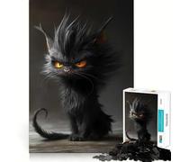 Rompecabezas de 1000 Piezas con el Meme del Gato Enojado para Adultos Juego de Habilidad Mental Corte láser para un Ajuste Actividad gratificante para días lluviosos (50x75cm)