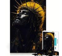 Rompecabezas de 1000 Piezas con el Retrato de Jesús para Adolescentes Juguete de lógica para Jugar en Grupo Corte de precisión Regalo Original (38x52cm)