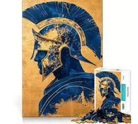 Rompecabezas de 1000 Piezas con el Retrato de un Espartano para Adultos Juguete para el hogar Disfrute de un Corte Fino Regalo Ideal para Papá Noel (38x52cm)