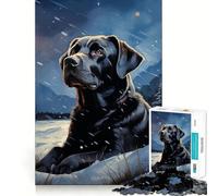 Rompecabezas de 1000 Piezas con el Retrato de un Labrador Amarillo para Adultos Refuerza la Memoria, entretiene y se Divierte Regalo Elegante (38x52cm)